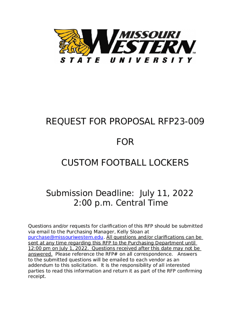 bid specification sheet for rfp23 Doc Template pdfFiller