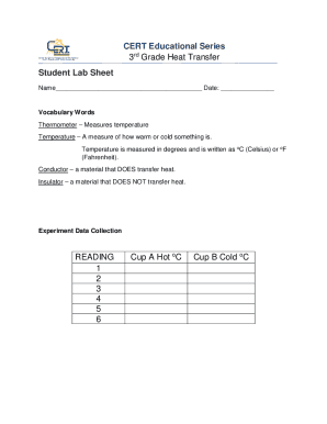 Fillable Online Student Lab Sheet Answer Key Fax Email Print - pdfFiller
