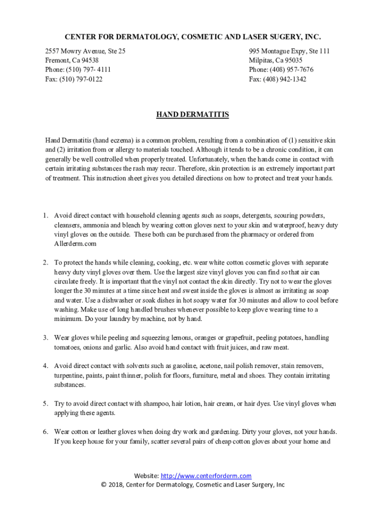 Fillable Online Fremont Center for Dermatology Cosmetic & Laser