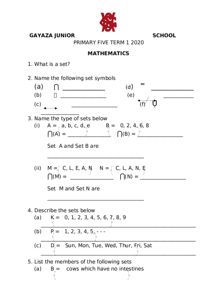 Gayaza junior school lesson notes Doc Template pdfFiller