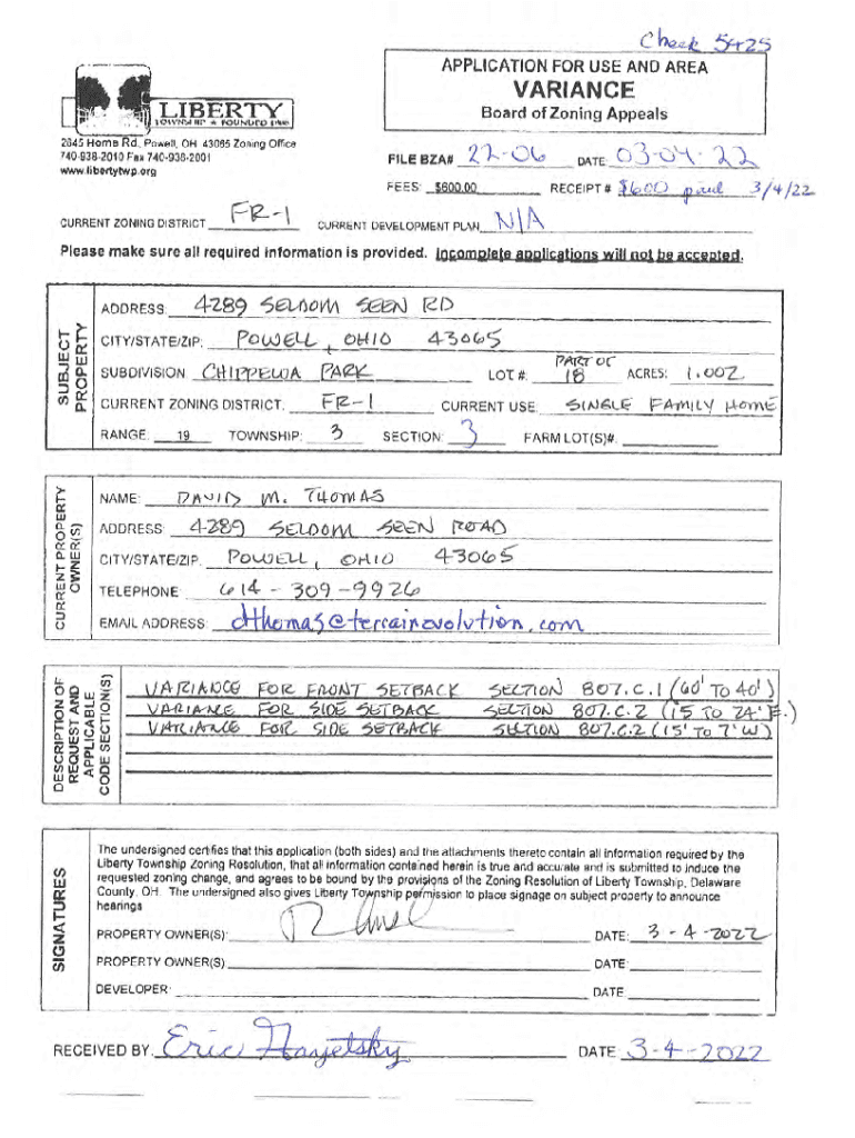 Fillable Online Applications, Fees & Permits Zoning Liberty