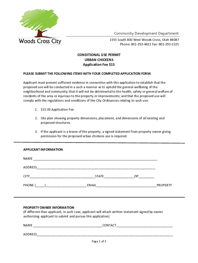 Fillable Online Forms Woods Cross City, Utah Fax Email Print pdfFiller
