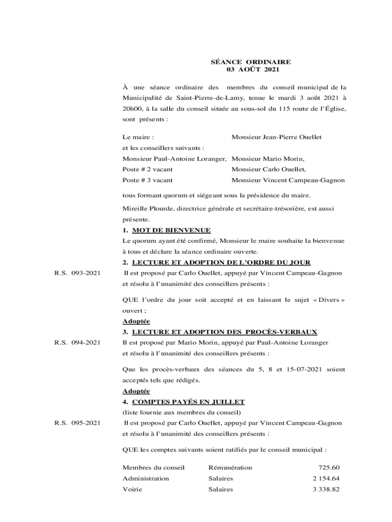 Remplissable En Ligne SaintPierredeLamy municipalitesduquebec