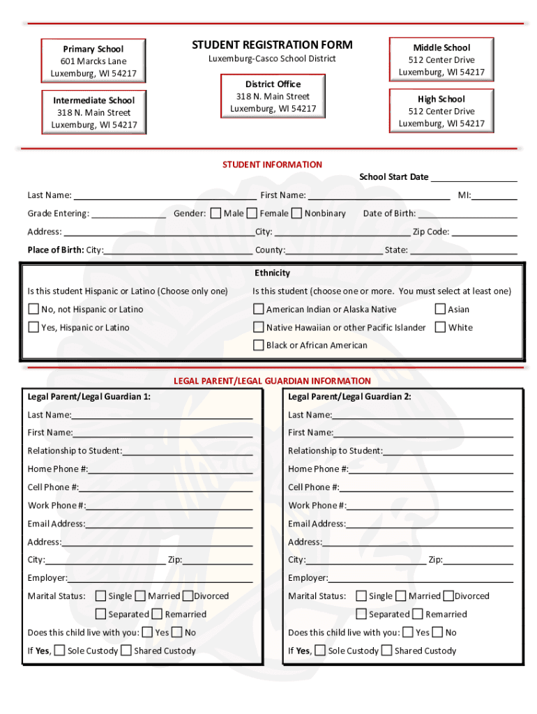 Fillable Online LuxemburgCasco Primary School Fax Email Print pdfFiller