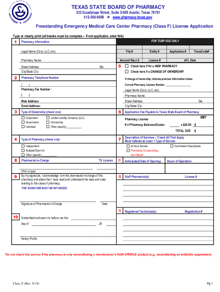 Fillable Online TEXAS STATE BOARD OF PHARMACY COMPACT WITH Fax Email Print pdfFiller