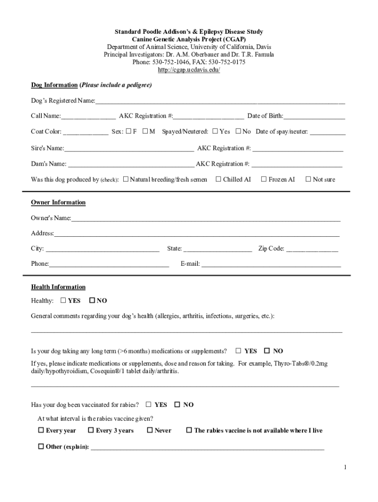 Fillable Online cgap ucdavis How to Diagnose Addison's Disease in