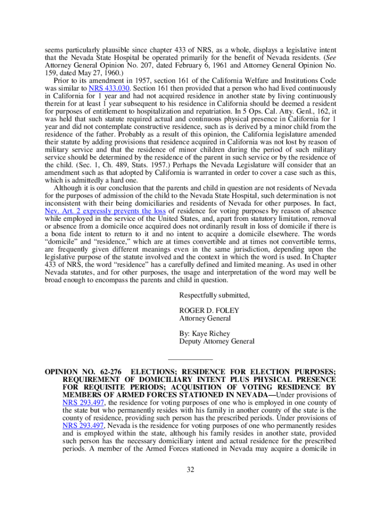 Fillable Online Mental Health Nevada Revised Statutes Laws Onecle