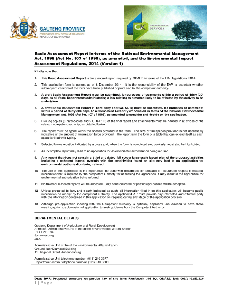 Fillable Online Regulations Environmental impact assessment Fax Email Print pdfFiller