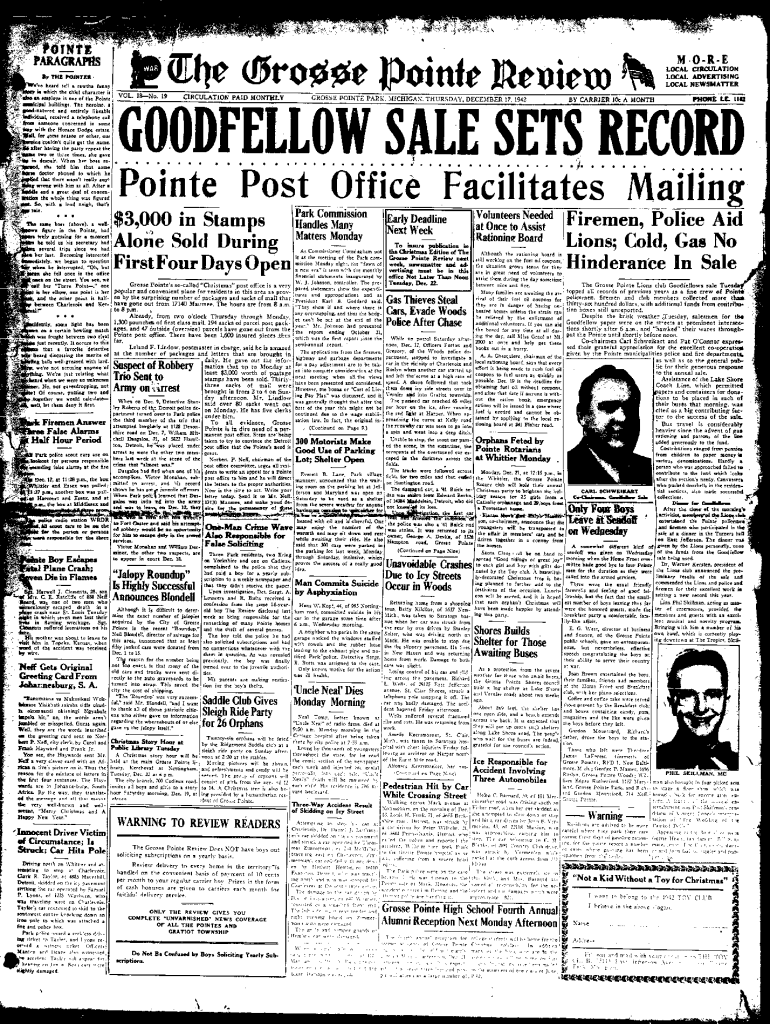 Fillable Online digitize gp lib mi Post Office Facilitates Pointe Fax