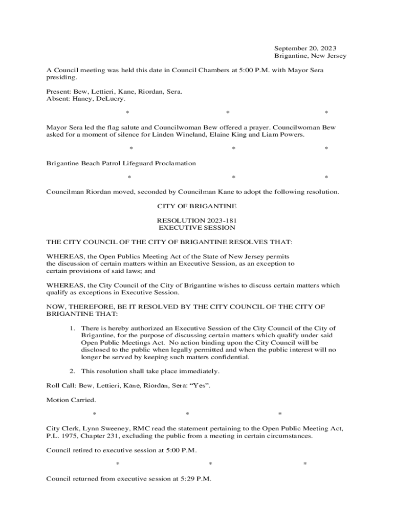 Fillable Online Brigantine Short Term Rental Committee Report Fax Email