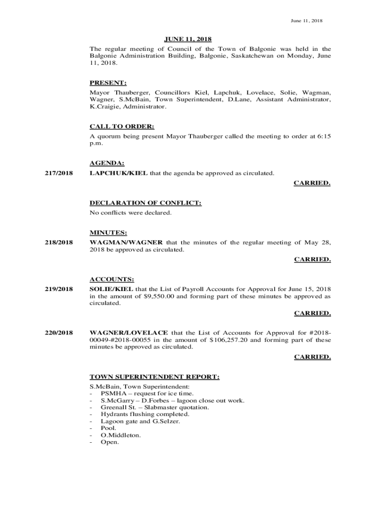 Fillable Online Balgonie Administration Building, Balgonie