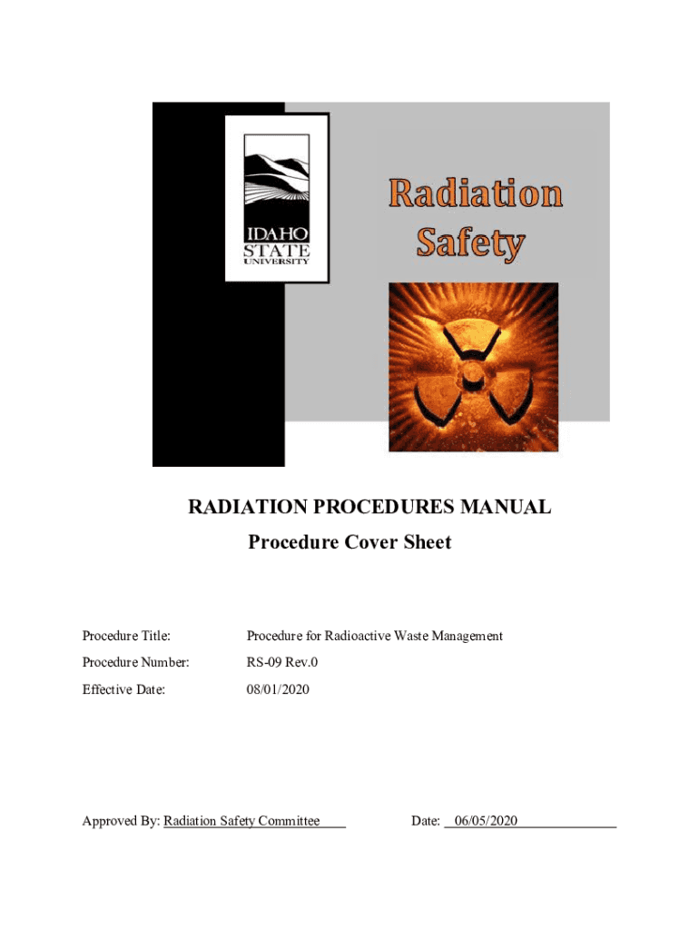Fillable Online Radiation Safety Department. Fax Email Print pdfFiller