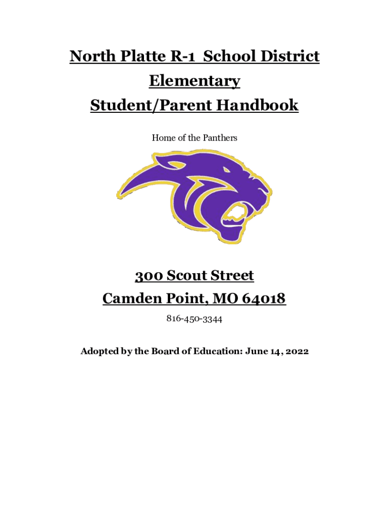 Fillable Online North Platte R1 School District Elementary Student/Parent Fax Email Print