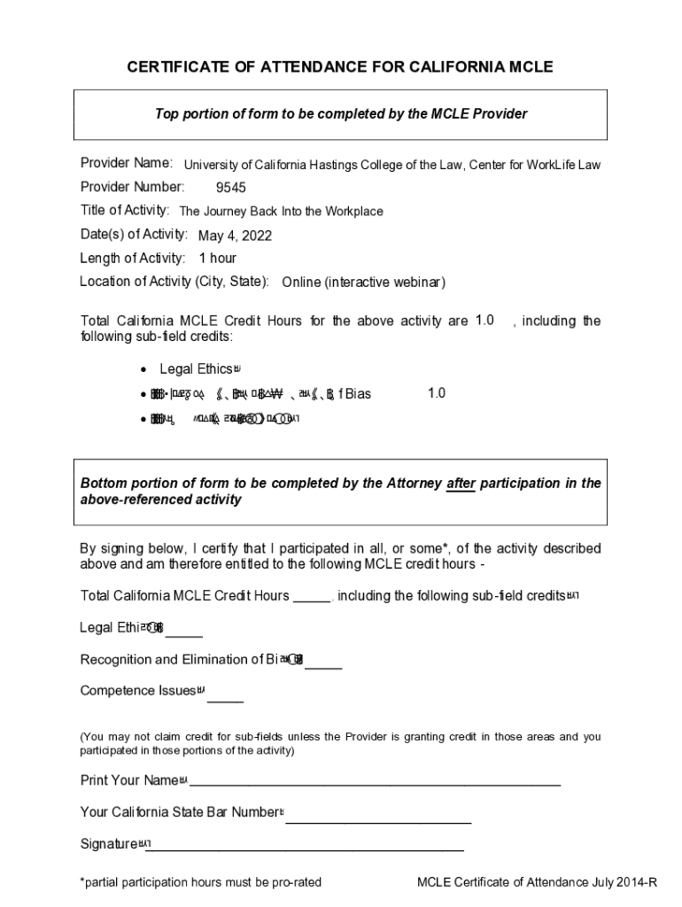 Fillable Online MCLE Provider Responsibilities State Bar of