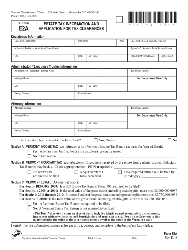 Fillable Online tax vermont Form ET959/14 Claim for Refund of New