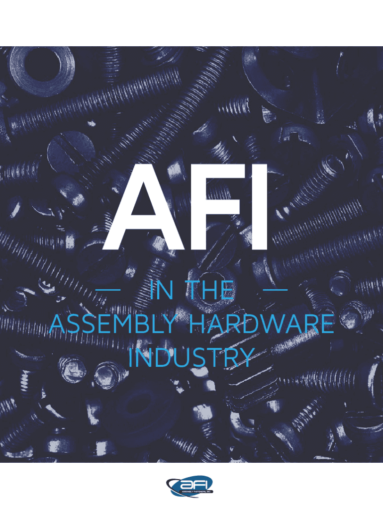 Fillable Online Assembly Fasteners, Inc. (AFI) Introduces the AVIS Fax