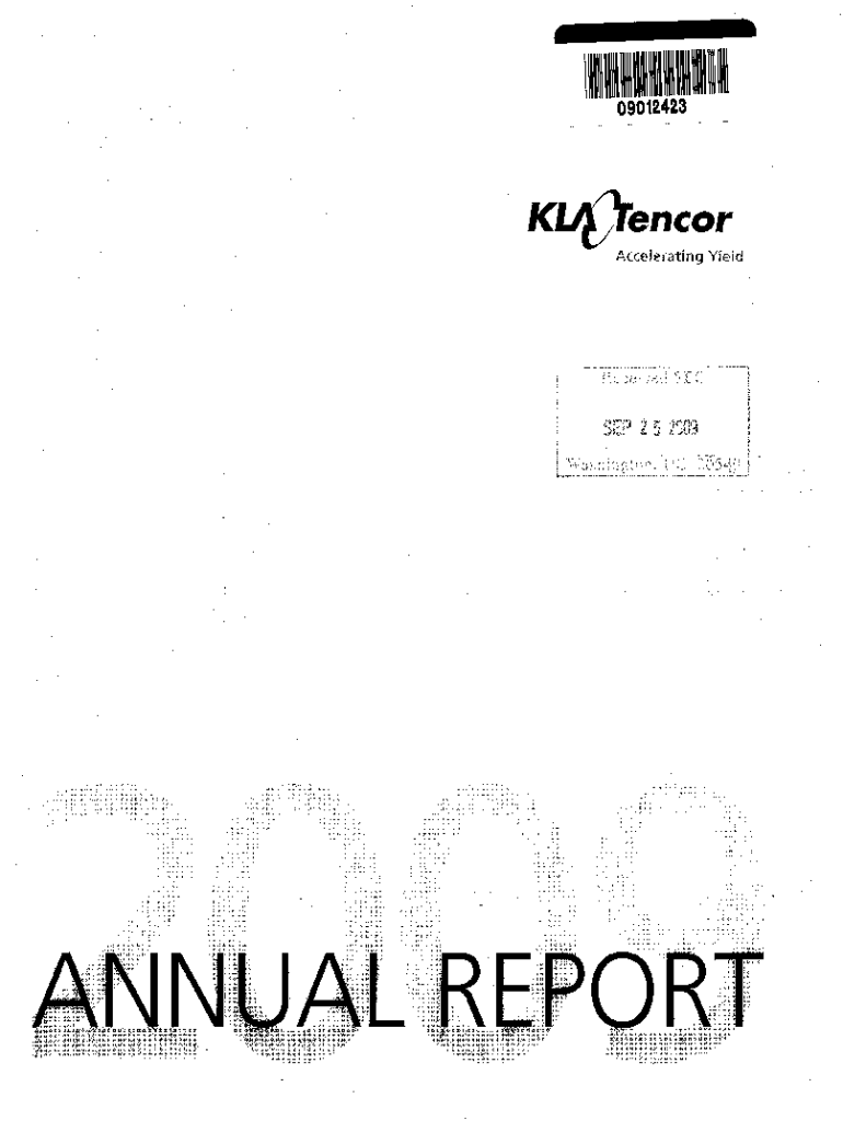Fillable Online KLATencor Corporation Annual Report Fax Email Print