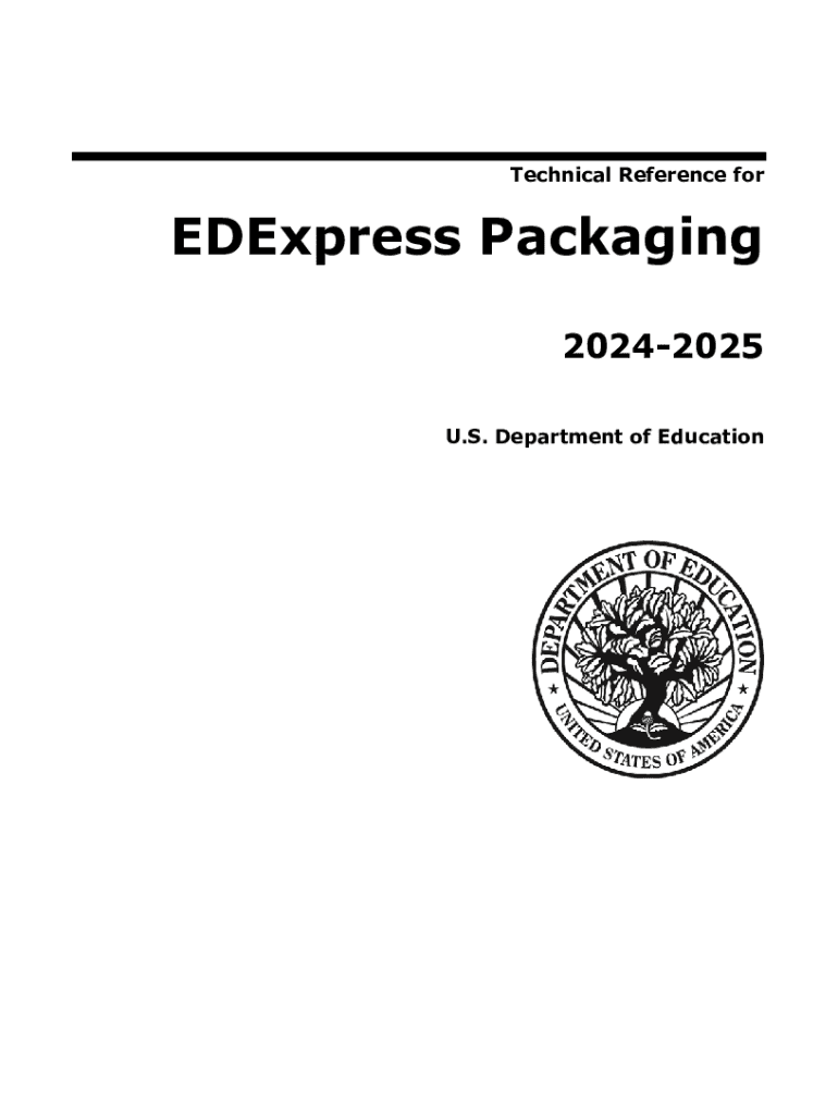 Fillable Online Technical Reference for EDExpress Packaging 20242025