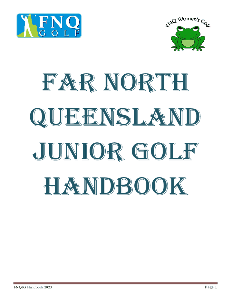 Fillable Online Junior Player Information Far North Queensland Golf