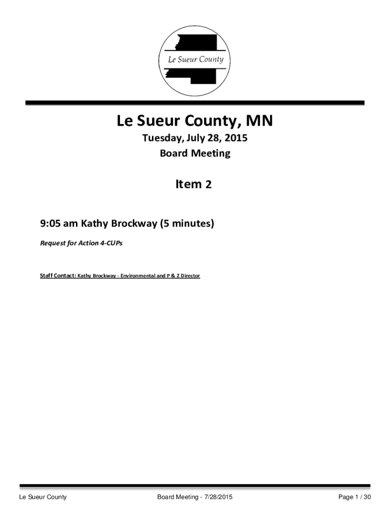 Fillable Online Le Sueur County Land Use Plan Minnesota.gov Fax Email Print pdfFiller