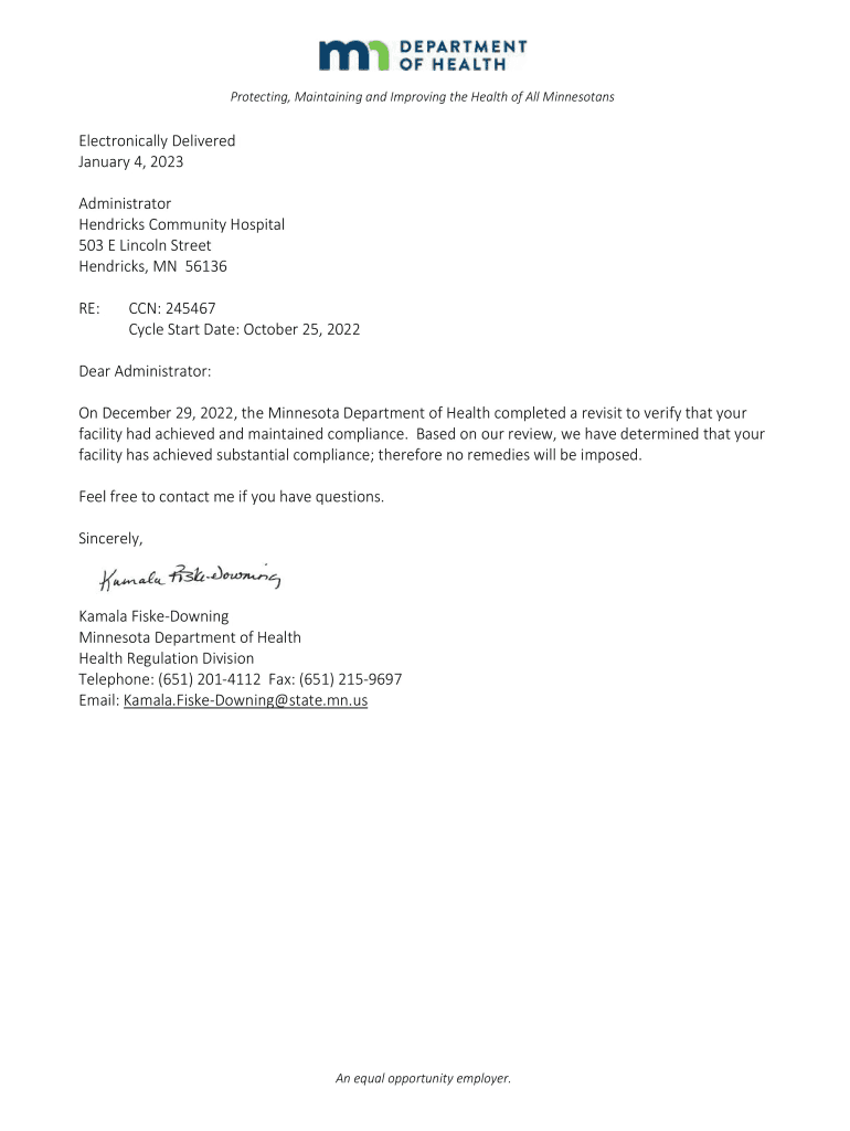 Fillable Online Hendricks Community Hospital Nursing Home in Fax