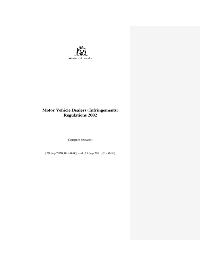 Fillable Online These regulations may be cited as the Motor Vehicle