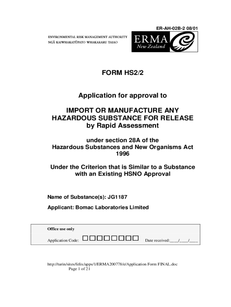 Fillable Online Hazardous substances consent a guide for industry Fax Email Print pdfFiller