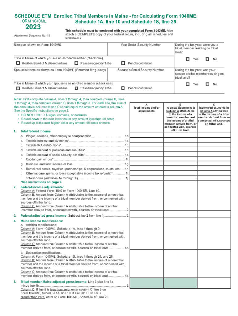 Fillable Online MAINE INDIVIDUAL TAX 1040ME LONG FORM * Fax