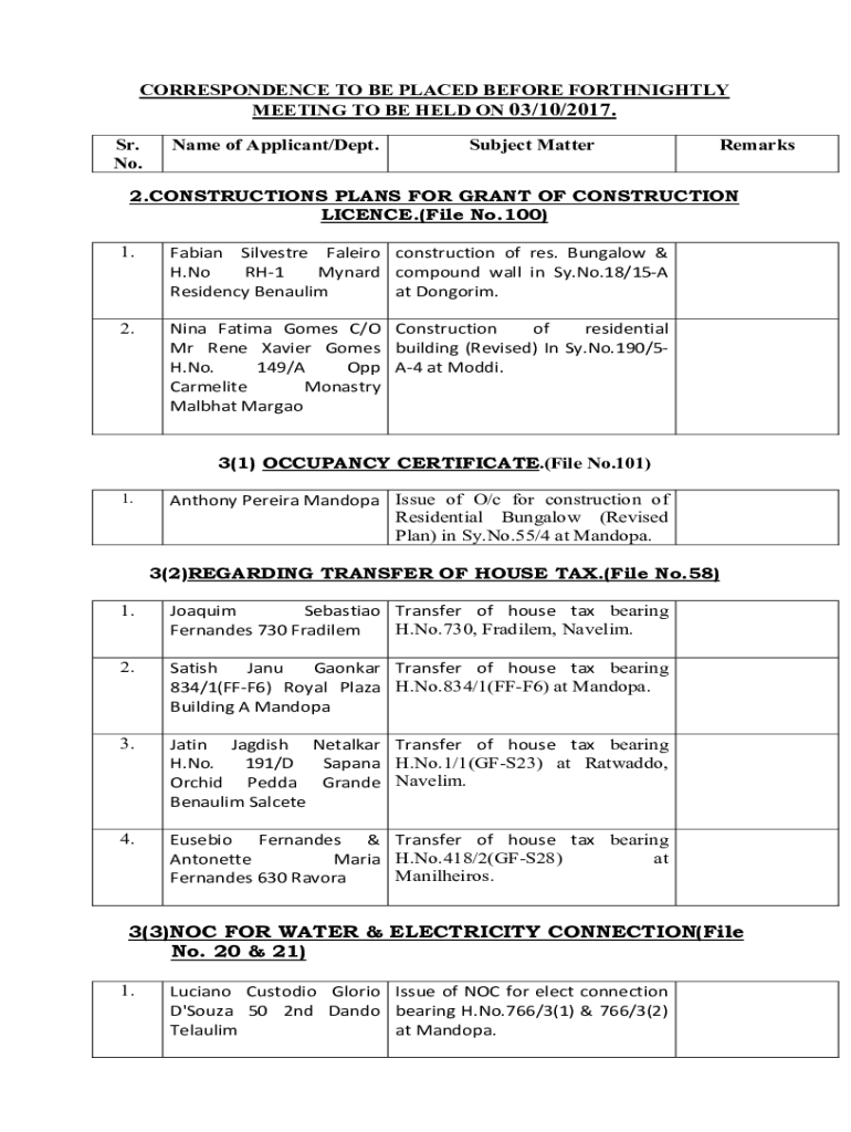 Fillable Online 3(3)NOC FOR WATER & ELECTRICITY CONNECTION(File No. 20