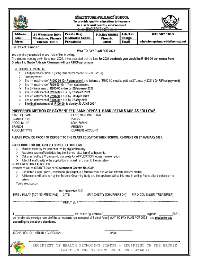 Fillable Online Driving directions to Whetstone Primary School Fax