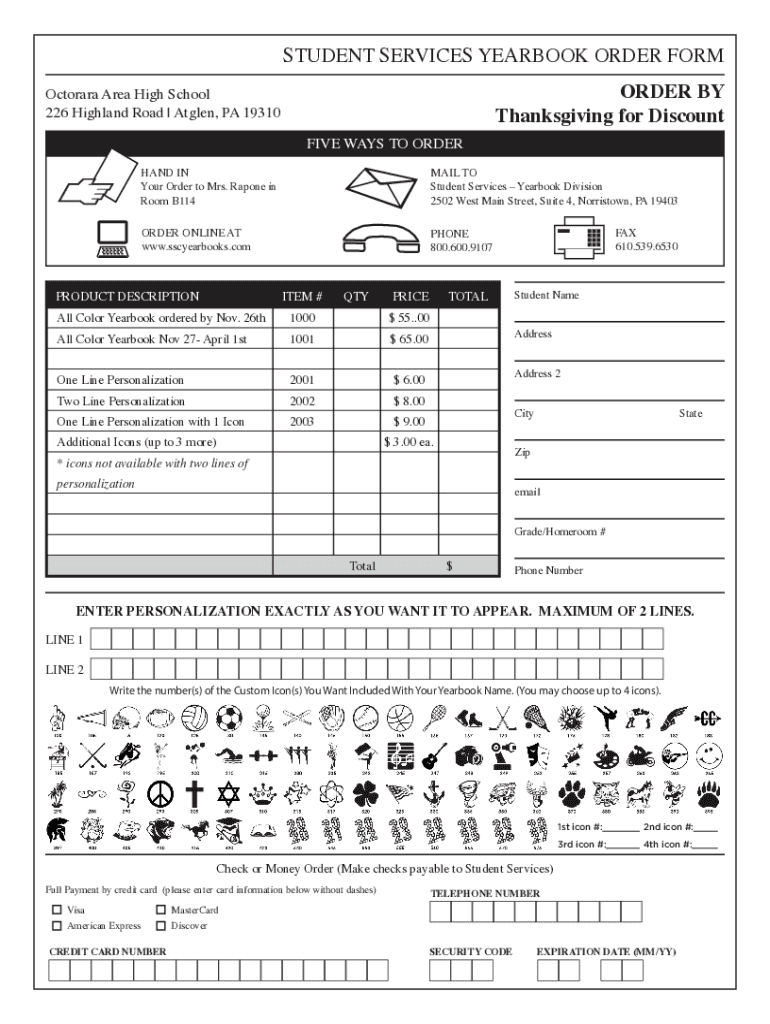 Fillable Online Octorara JuniorSenior High School / Forms for Students