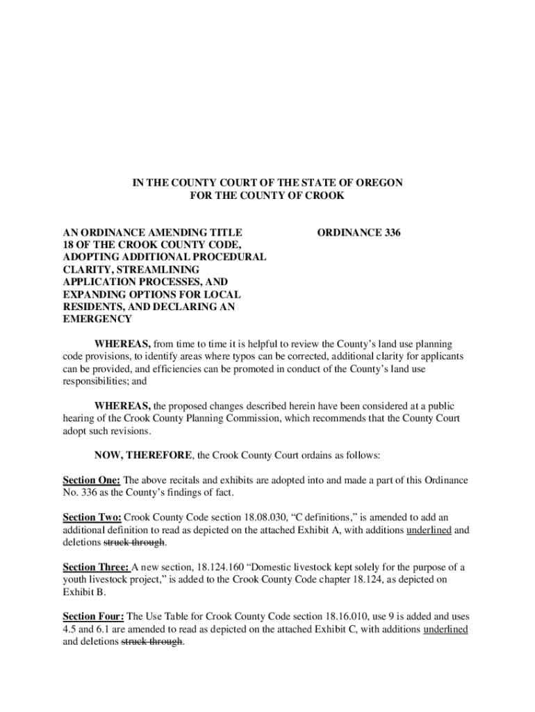 Fillable Online co crook or a resolution consenting to crook county