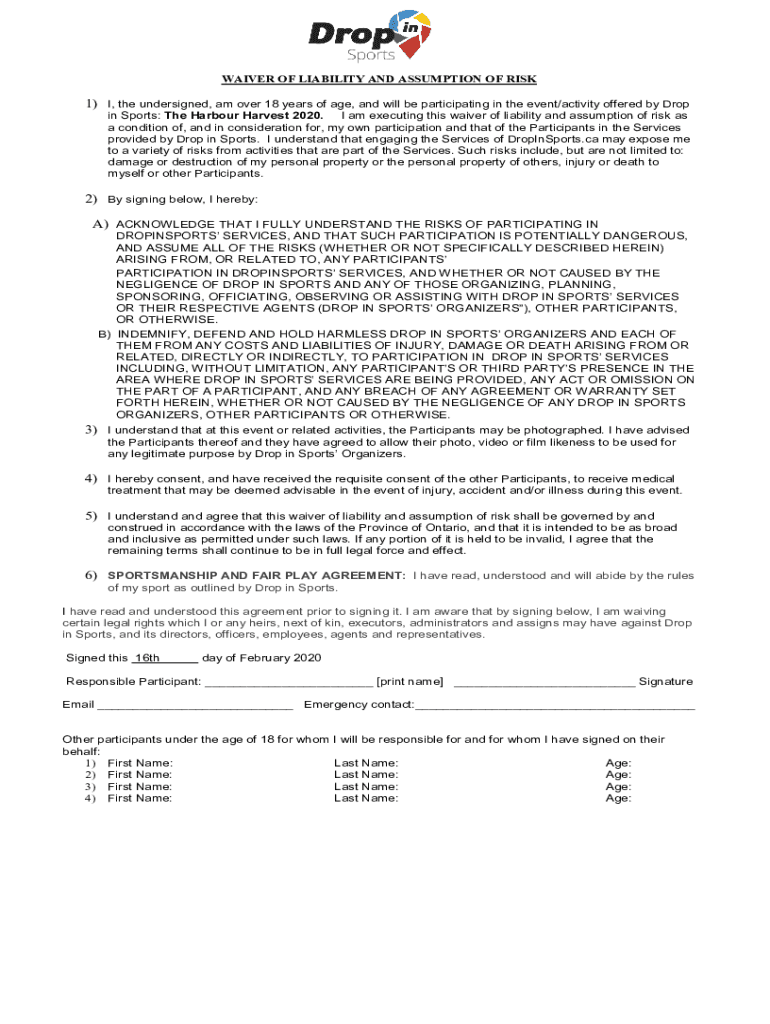 Fillable Online Online Waiver Xtreme Paintball & Airsoft Fax Email