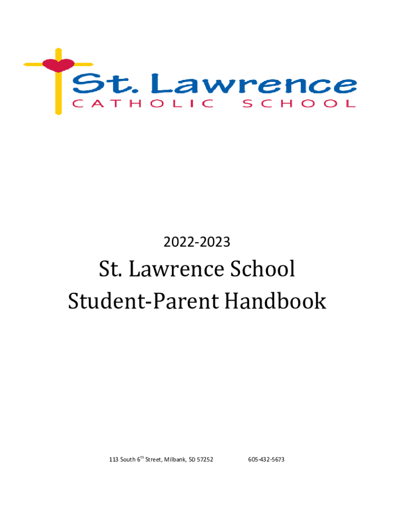 Fillable Online St. Lawrence School Milbank, SD Fax Email Print