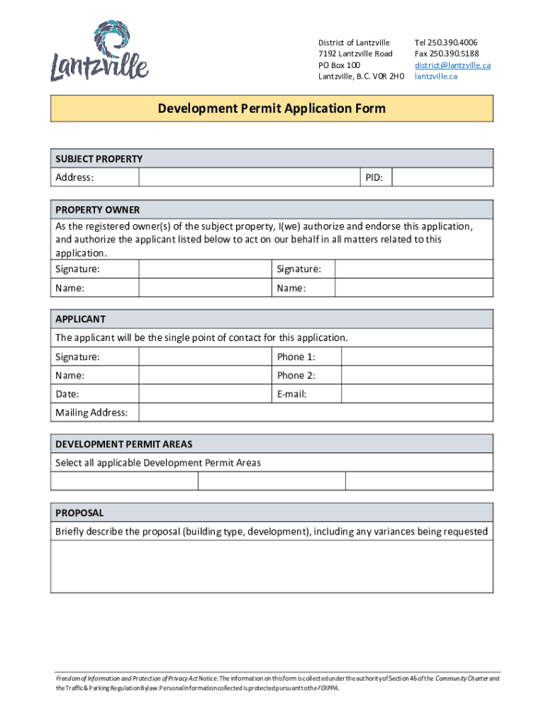 Fillable Online BYLAW COMPLAINT FORM District of Lantzville Fax Email