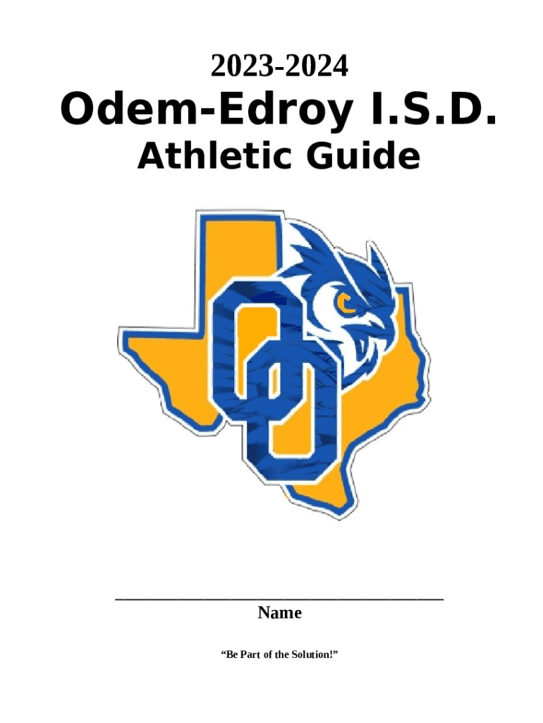 OdemEdroy ISD Student Handbook Connect Suite Doc Template pdfFiller