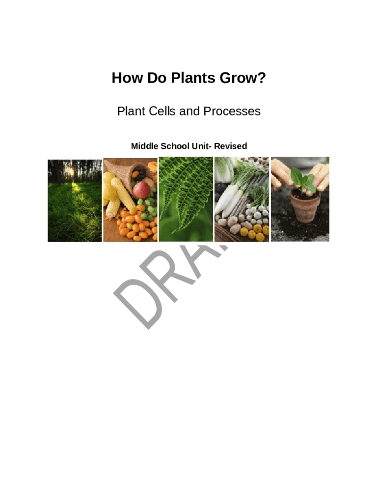 PlantsHow Do Plants Grow?What Nutrients Plants Need Doc Template