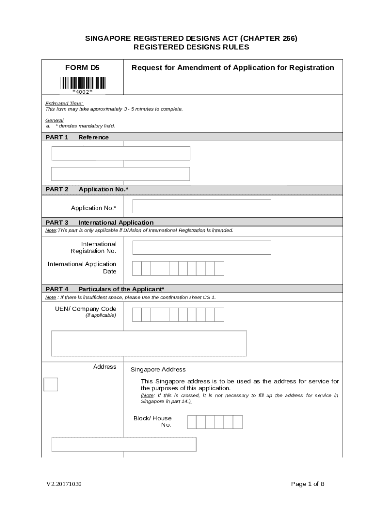 SINGAPORE REGISTERED DESIGNS ACT (CHAPTER Doc Template pdfFiller
