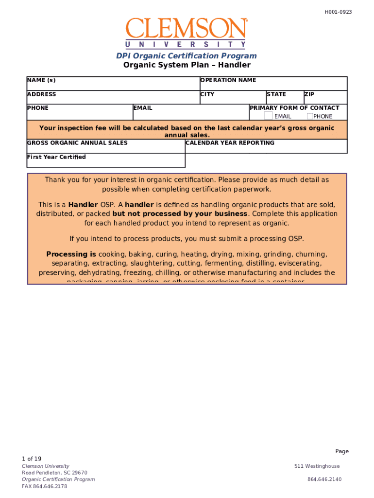 Fee Schedule Oregon Tilth Certified Organic Doc Template pdfFiller