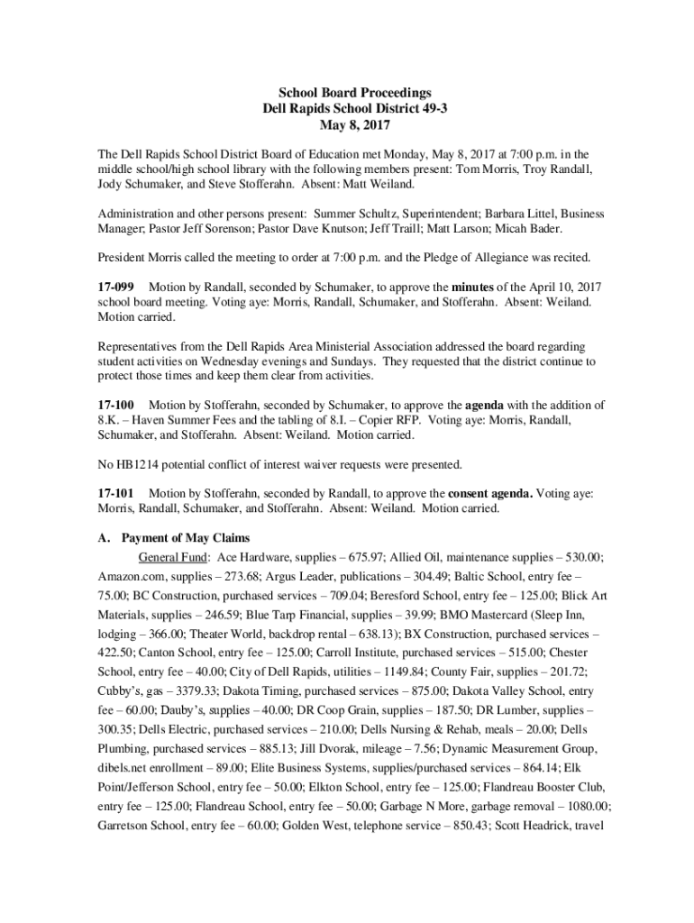 Fillable Online Public Notices Dell Rapids Fax Email Print pdfFiller