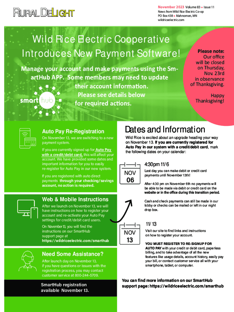 Fillable Online Wild Rice Electric CooperativeMahnomen MN Fax Email Print pdfFiller
