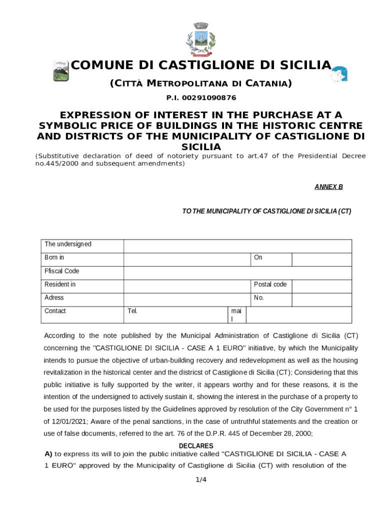 Castiglione di Sicilia the Italian town selling one euro houses Doc