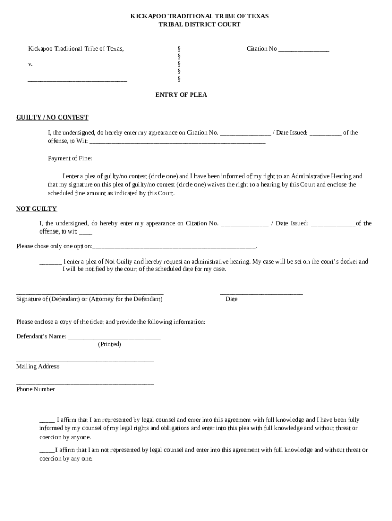 Mail plea to FERRIS MUNICIPAL COURT 100 TOWN Doc Template pdfFiller