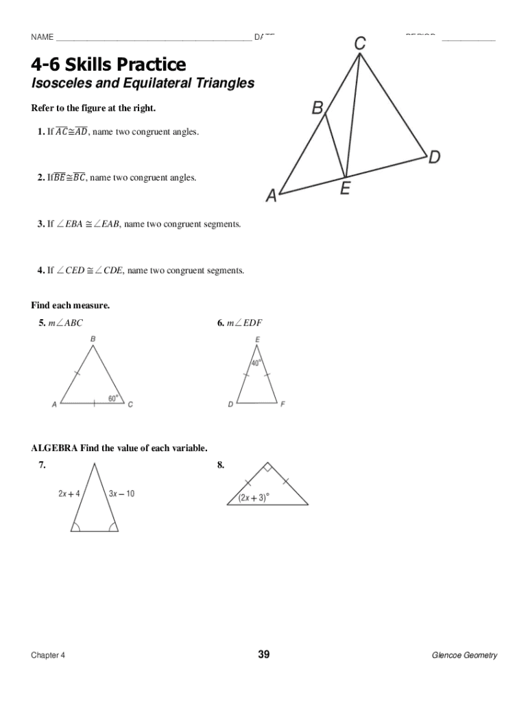 Fillable Online Worksheet 1 4 Measuring Angles Answer Key Fax Email