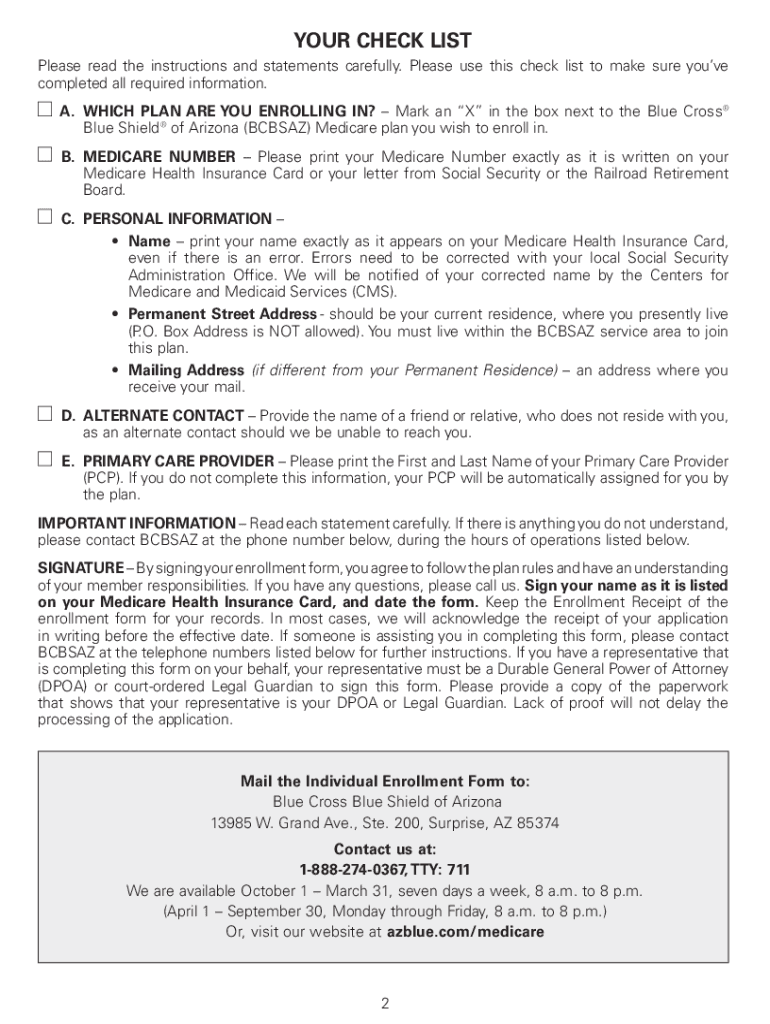 Fillable Online 99654422 MA PY23MaricopaPima Enrollment