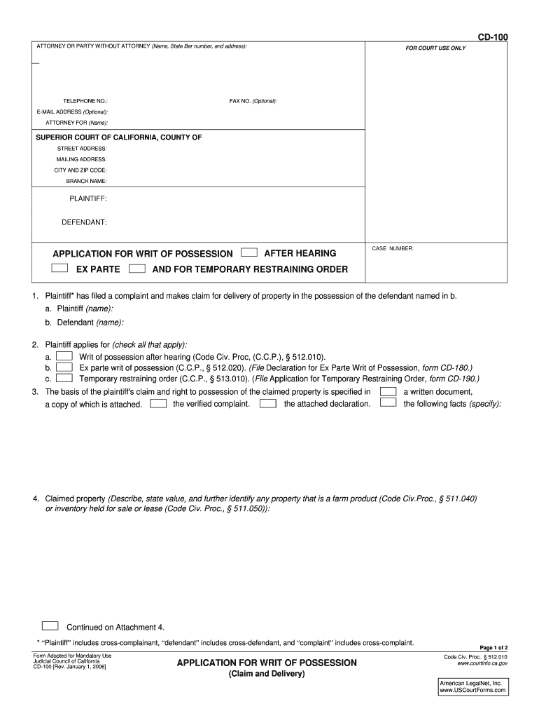 Fillable Online alpine courts ca ATTORNEY OR PARTY WITHOUT ATTORNEY