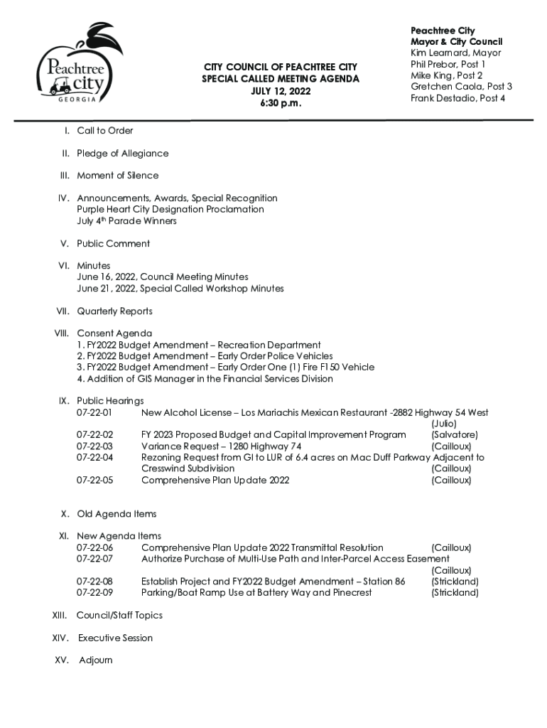 Fillable Online Kim Learnard, Mayor Fax Email Print pdfFiller