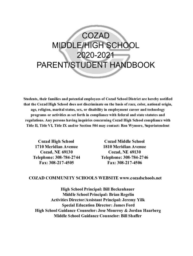 Fillable Online Cozad Community Schools Board of Education Regular