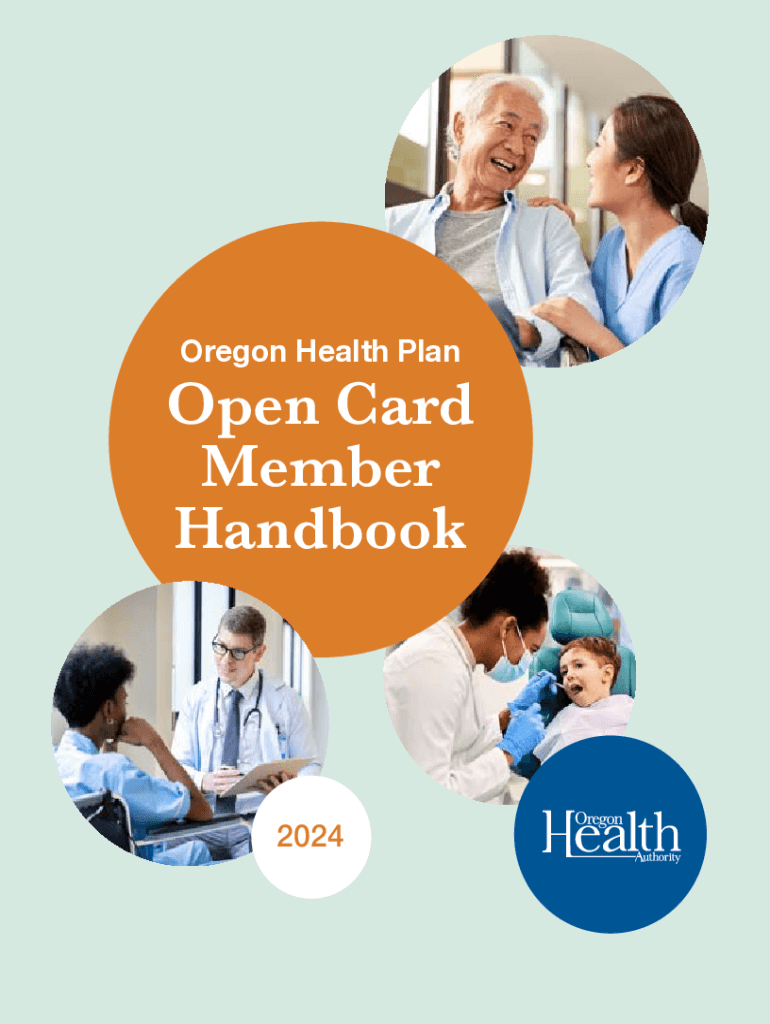Fillable Online Oregon Health Plan Open Card Member Handbook Fax Email