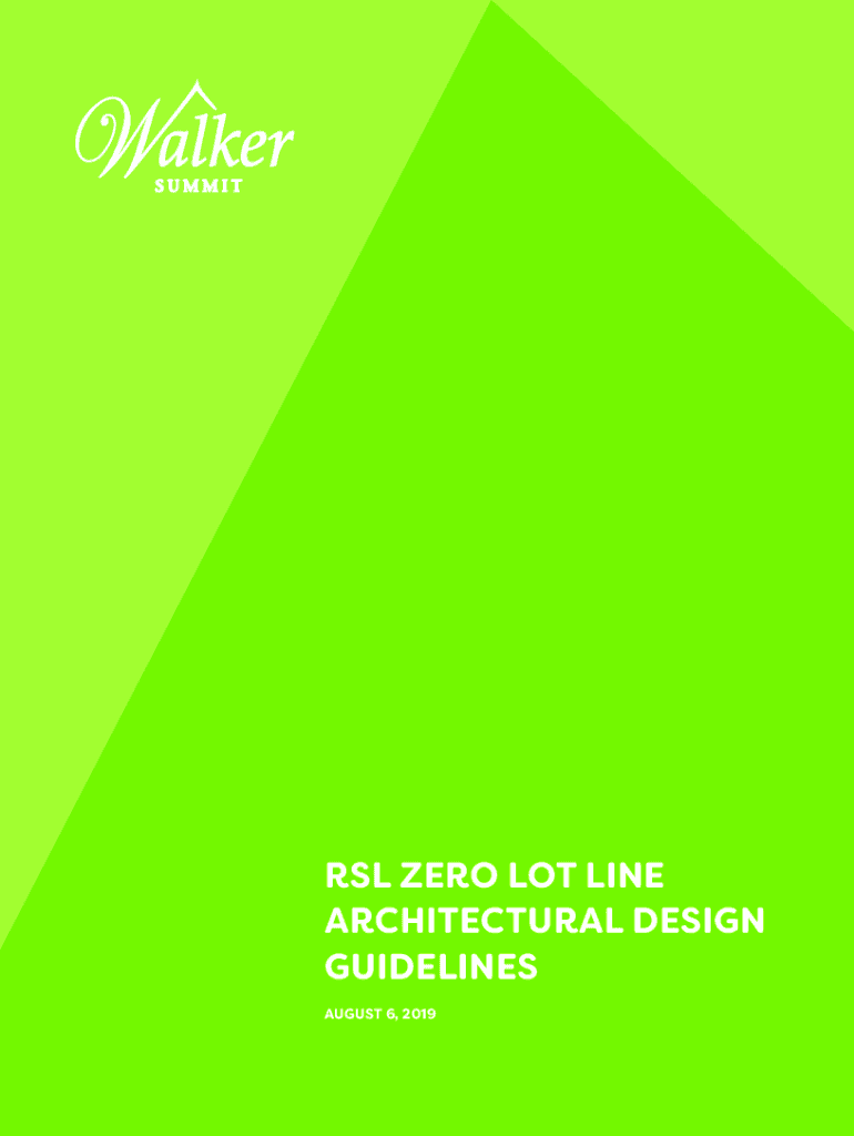 Fillable Online Front Drive Zero Lot Line Architectural Design